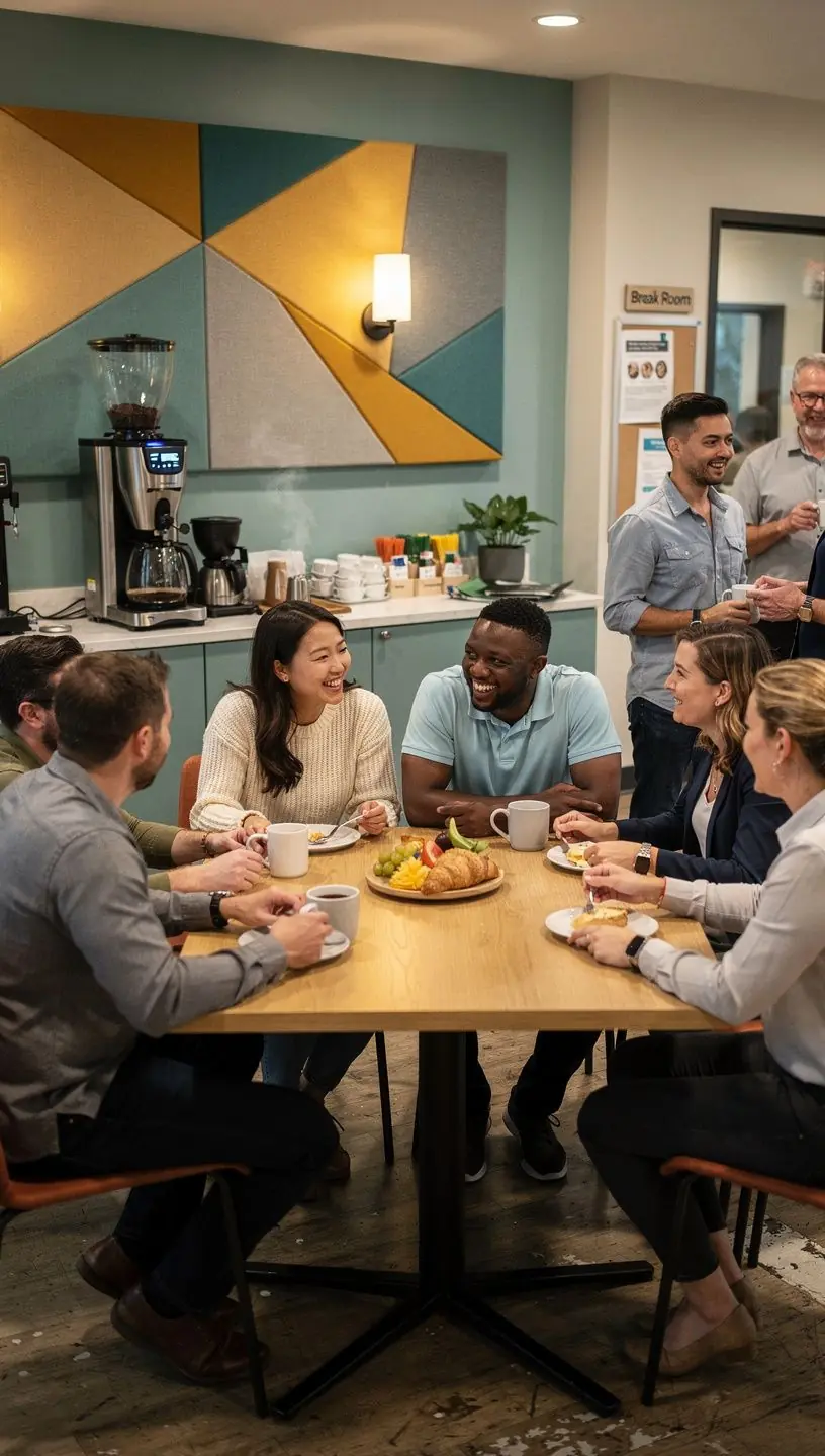 Элементы декора, способствующие улучшению акустики и комфорта в офисе.